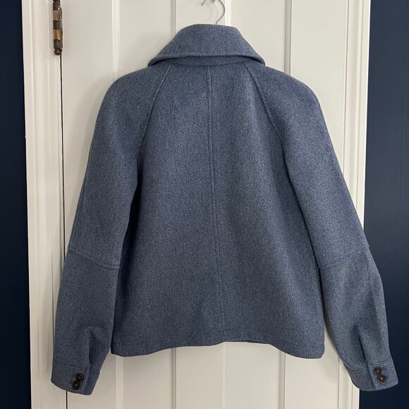 NWOT Avec Les Filles Light Blue Zip Jacket Utility Shacket Women Sz XS Anthro - Picture 6 of 12